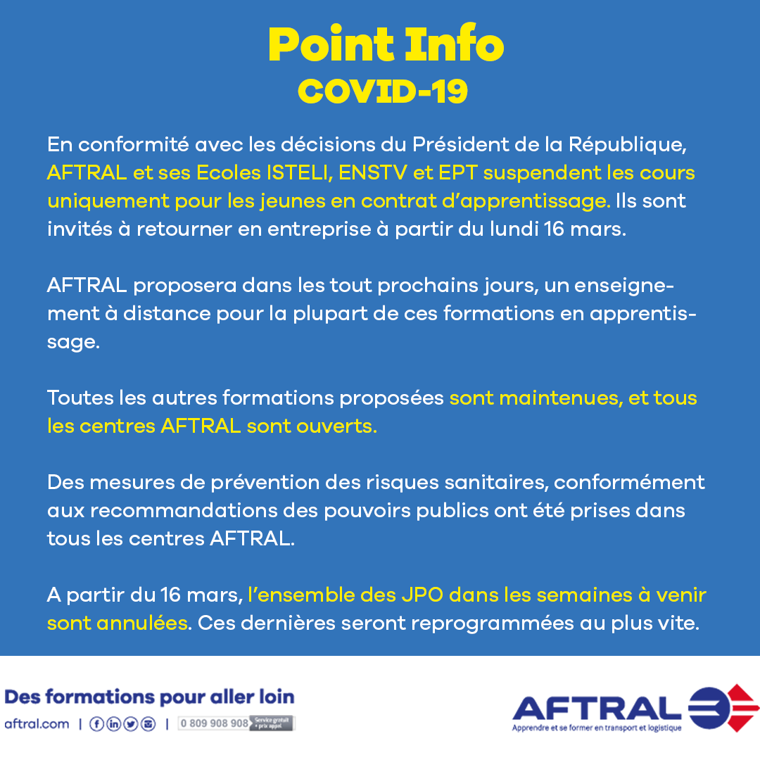 AFTRAL - JPO - COVID-19